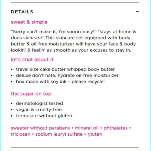 Tarte | Skincare Set | Body Butter + Moisturizer | Brand New in Box | Authentic - Picture 10 of 10